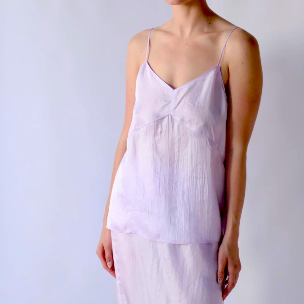 Tibi Slip Cami in Dusty Lavender